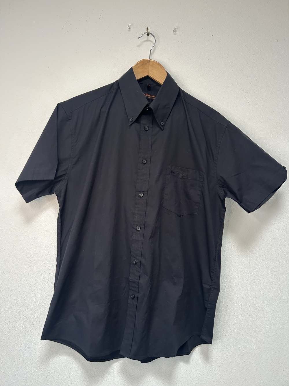 Ben Sherman Black Short Sleeve Button-Down Shirt